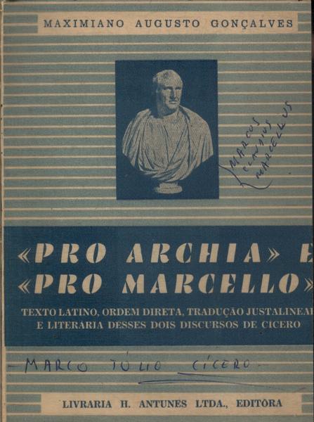 Pro Archia - Pro Marcello