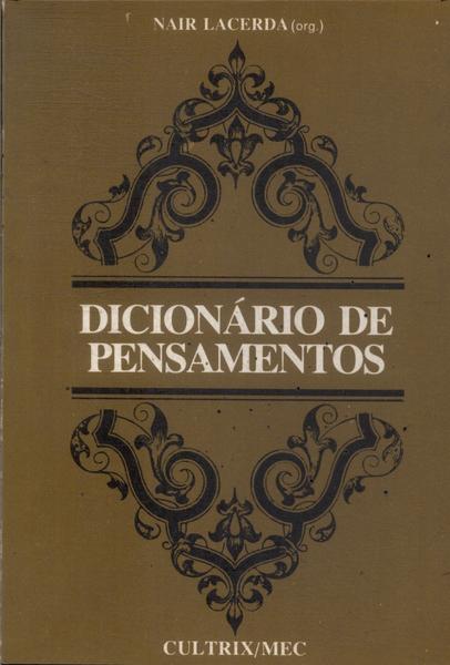 Dicionário De Pensamentos