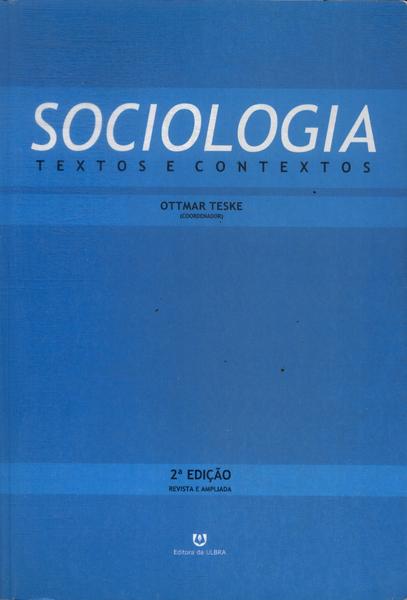 Sociologia: Textos E Contextos