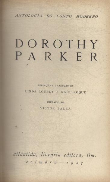 Antologia Do Conto Moderno: Dorothy Parker