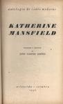 Antologia Do Conto Moderno: Katherine Mansfield