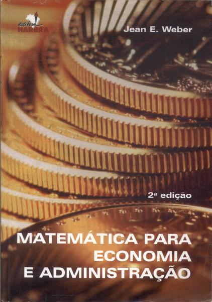 Matemática Para Economia E Administração (2001)