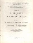 O Oriente E A Grécia Antiga Tomo 1 Vol 2