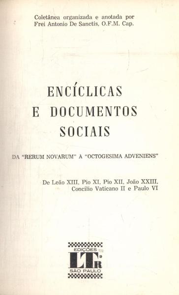 Encíclicas E Documentos Sociais