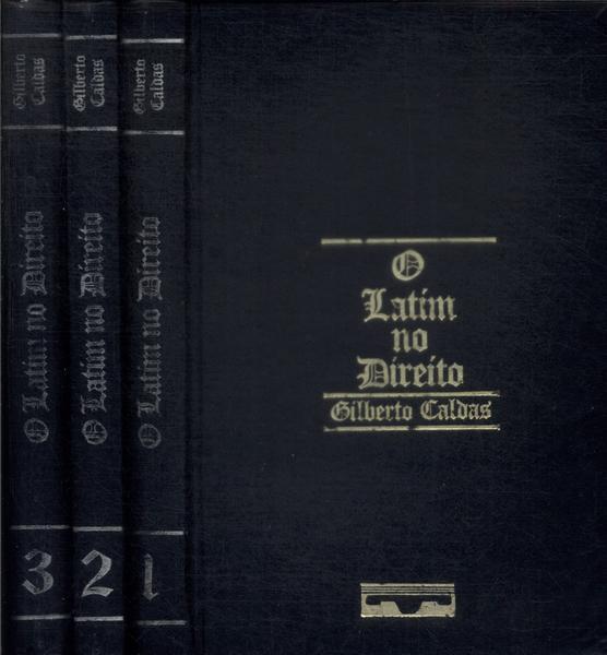 O Latim No Direito (1975 - 3 Volumes)