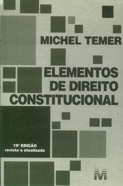 Elementos De Direito Constitucional (2003)