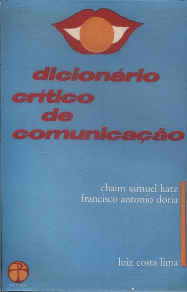 Dicionário Crítico De Comunicação (1971)