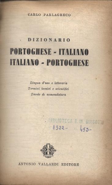 Dizionario Portoghese-italiano Italiano-portuguese (1971)