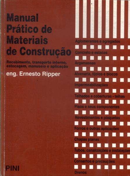 Manual Prático De Materiais De Construção (1995)