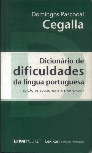 Dicionário De Dificuldades Da Língua Portuguesa (2007)