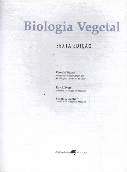 Biologia Vegetal (1992)