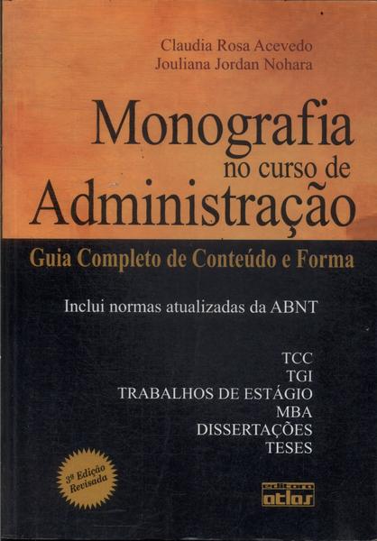 Monografia No Curso De Administração