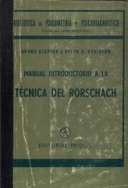 Manual Introductorio A La Técnica Del Rorschach