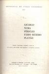 Antologia De Vidas Célebres: Licurgo, Numa, Péricles, Fábio Máximo, Platão