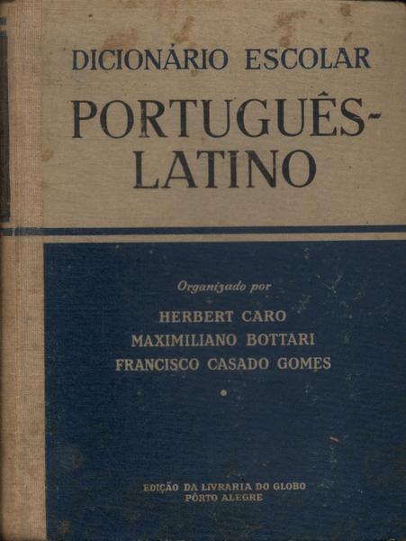 Dicionário Escolar Português-latino (1944)
