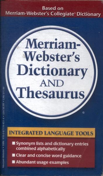 Merriam-webster's Dictionary And Thesaurus (2006)