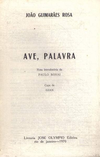 Ave, Palavra