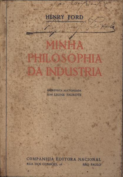 Minha Philosophia Da Industria