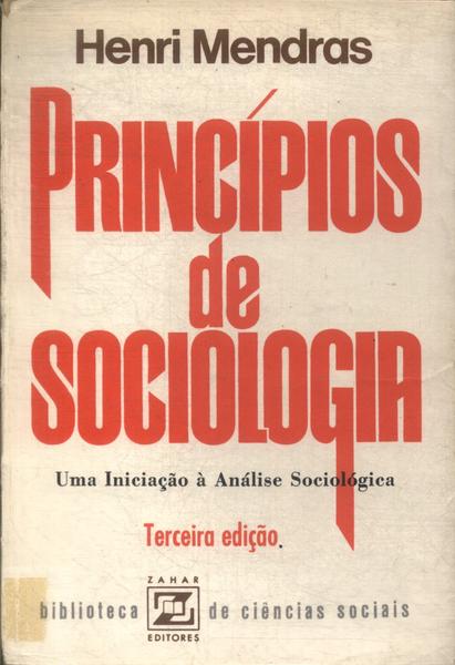 Princípios De Sociologia