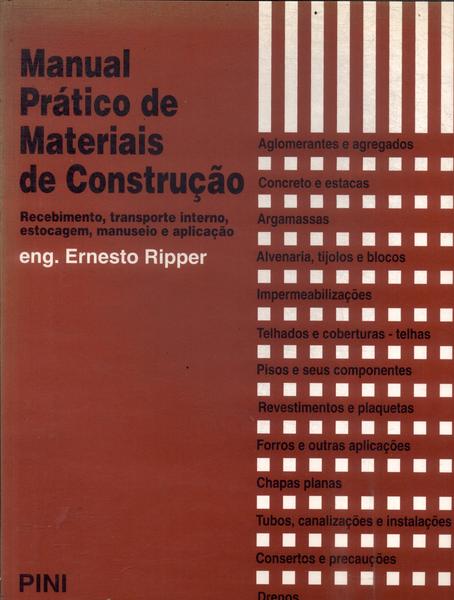 Manual Prático De Materiais De Construção