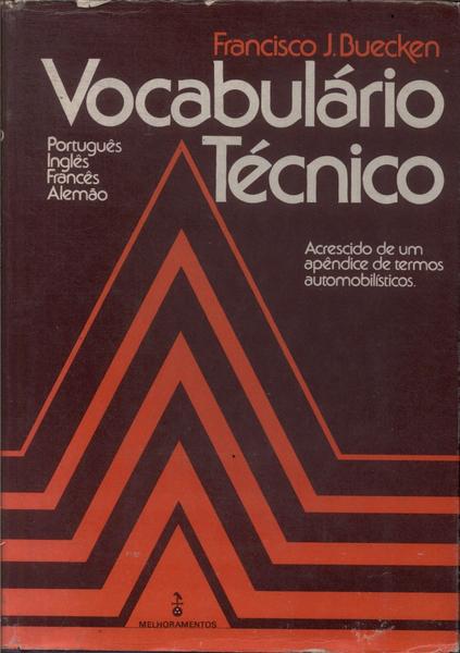Vocabulário Técnico: Português, Inglês, Francês E Alemão (1977)