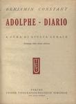 Adolphe - Diario