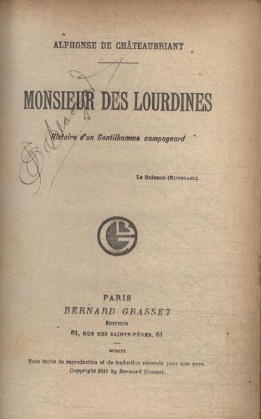 Monsieur Des Lourdines