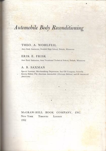 Automobile Body Reconditioning