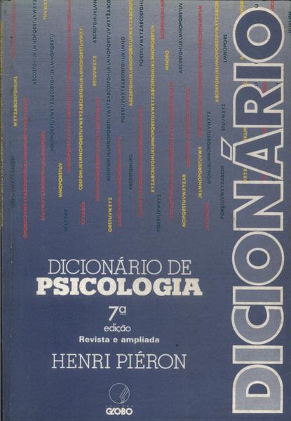Dicionário De Psicologia (1987)