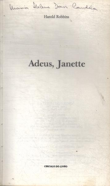 Adeus, Janette