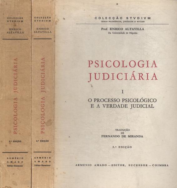 Psicologia Judiciária (2 Volumes - 1981)