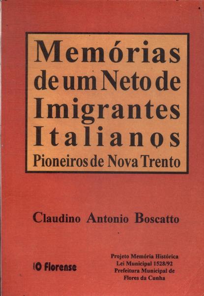 Memórias De Um Neto De Imigrantes Italianos
