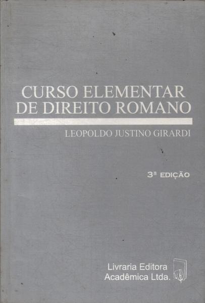 Curso Elementar De Direito Romano (1997)