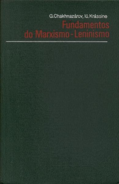 Fundamentos Do Marxismo-Leninismo
