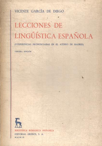 Lecciones De Lingüística Española (1966)