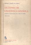 Lecciones De Lingüística Española (1966)