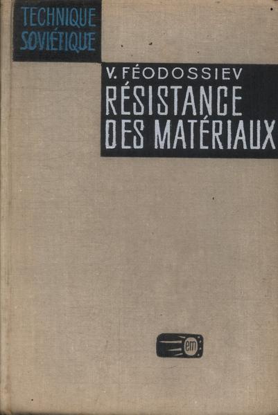 Résistance Des Matériaux (1975)