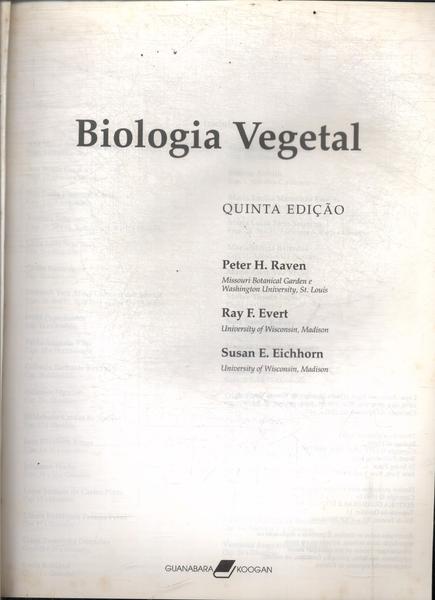 Biologia Vegetal (1992)