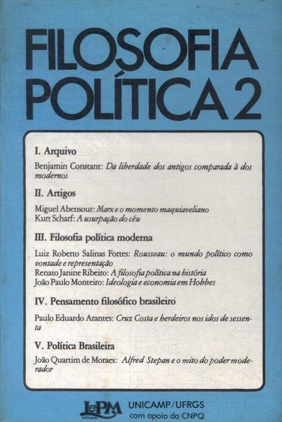 Filosofia E Política Vol 2