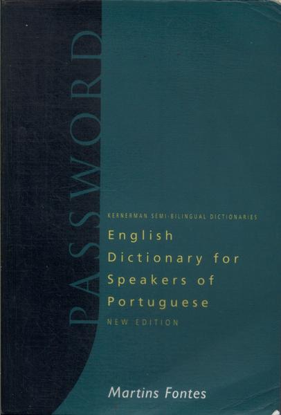 Password: English Dictionary For Speakers Of Portuguese (1999)
