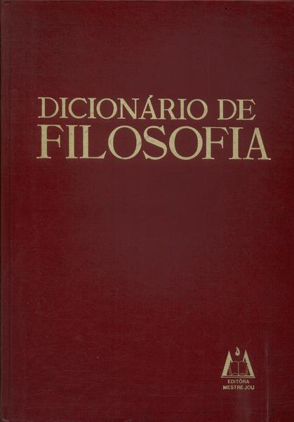 Dicionário De Filosofia (1982)