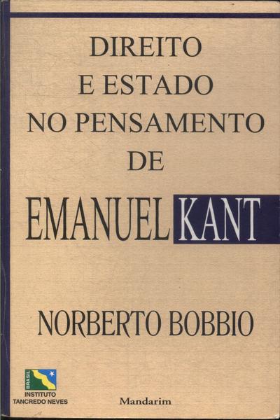 Direito E Estado No Pensamento De Emanuel Kant