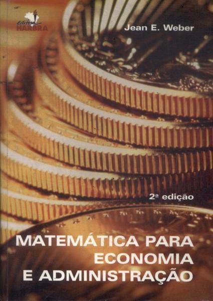 Matemática Para Economia E Administração (2001)