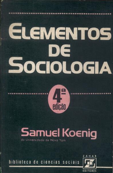 Elementos De Sociologia