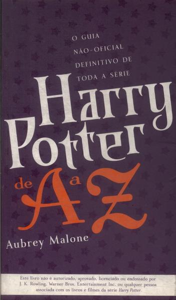 Harry Potter De A A Z