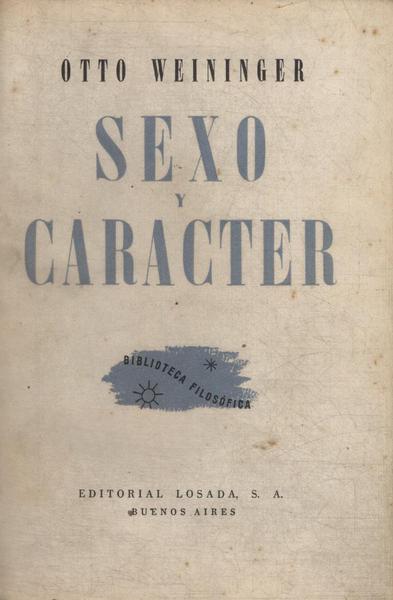 Sexo Y Carácter