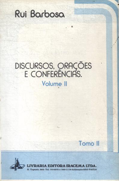 Discursos, Orações E Conferências Vol 2