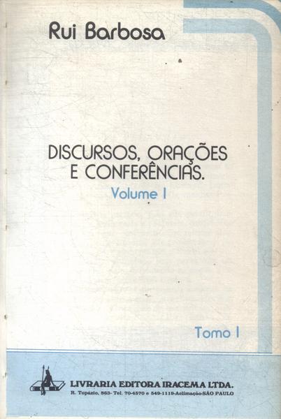 Discursos, Orações E Conferências Vol 1