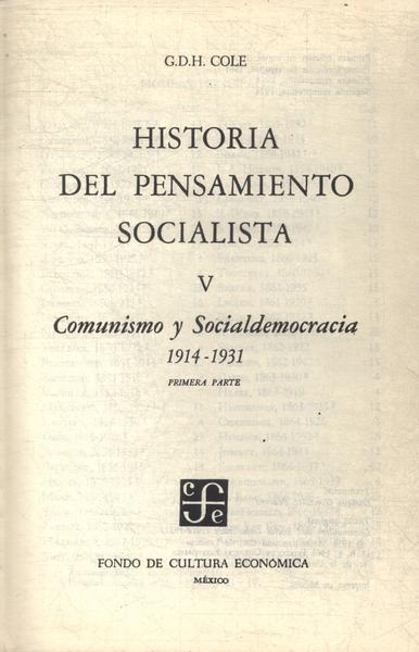 Historia Del Pensamiento Socialista Vol 1