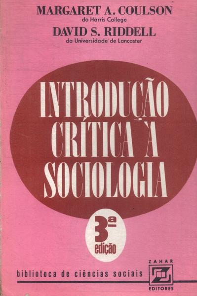Introdução Crítica À Sociologia